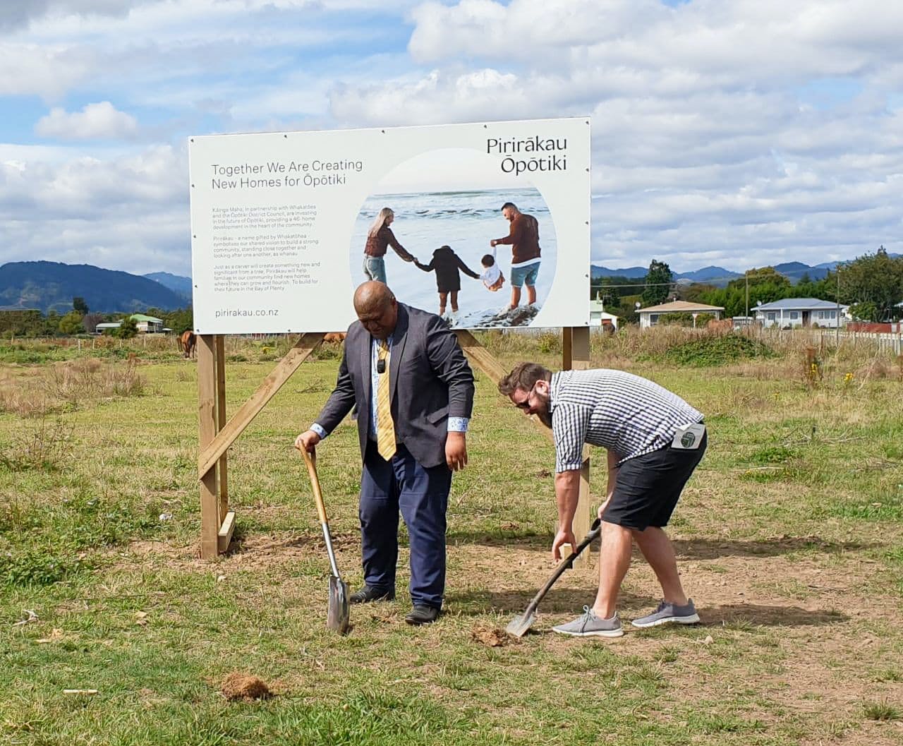 Blessing the Pirirākau development site